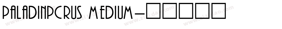 PaladinPCRus Medium字体转换